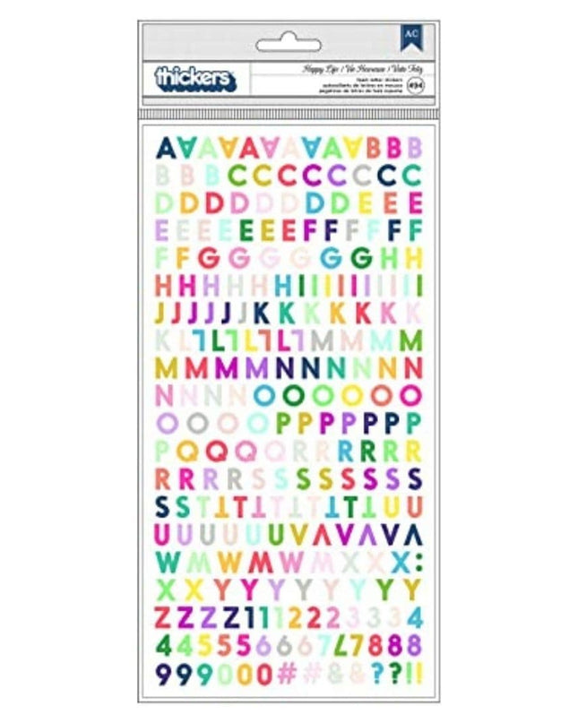 STICKERS ABC Y NUMEROS  DE COLORES  492 UND