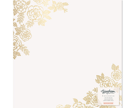 PAPEL P/ SCRAPBOOK 12X12 GINGHAM GARDEN
