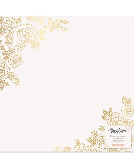 PAPEL P/ SCRAPBOOK 12X12 GINGHAM GARDEN