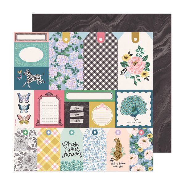 PAPEL P/SCRAPBOOK UNIQUELY YOU DOBLE 12X12