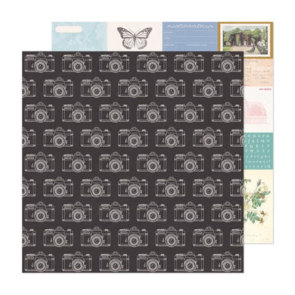 PAPEL P/SCRAPBOOK SNAP SHOT DOBLE 12X12