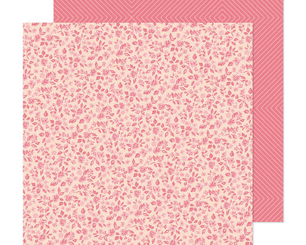 PAPEL P/SCRAPBOOK FRESH BLOSSOMS DOBLE 12X12