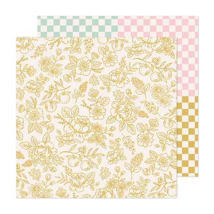 PAPEL P/SCRAPBOOK WILDWOOD DOBLE 12X12