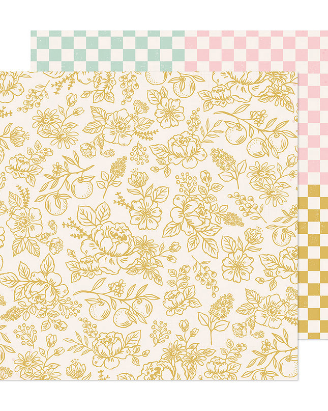PAPEL P/SCRAPBOOK WILDWOOD DOBLE 12X12