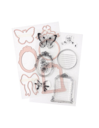 SET DIES Y SELLO WOODLAND GROVE 14PC