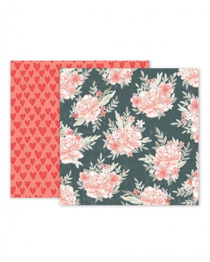 PAPEL P/SCRAPBOOK CORAZONES 12X12