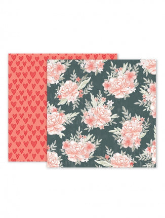 PAPEL P/SCRAPBOOK CORAZONES 12X12