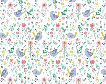 PAPEL P/SCRAPBOOK GARDEN BIRDS 12X12