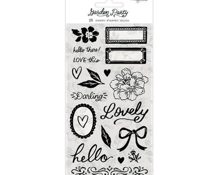 SELLO DE ACRÍLICO TRANSPARENTE LOVELY - 19 PCS