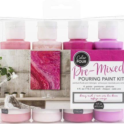 KIT DE PINTURA PARA VERTIDO 118.3ML - 4 PCS BERRY RUSH