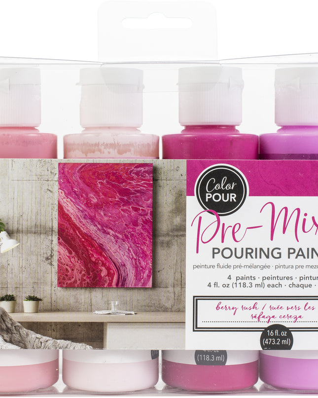 KIT DE PINTURA PARA VERTIDO 118.3ML - 4 PCS BERRY RUSH