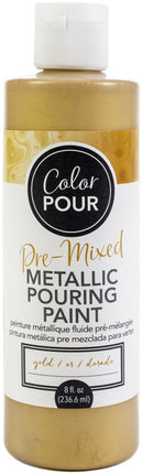 PINTURA METALIZADA PARA VERTIDO PREMEZCLADA GOLD 8 OZ