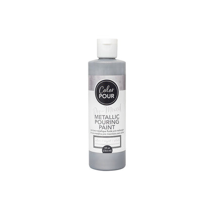 PINTURA METALIZADA PARA VERTIDO PREMEZCLADA SILVER 8 OZ