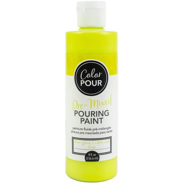 PINTURA PARA VERTIDO PREMEZCLADA LIME GREEN 8 OZ