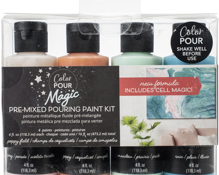 PINTURA METALICA PREMEZCLADA POPPY FIELD MAGIC 4PZ