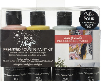 PINTURA METALICA PREMEZCLADA NOSTALGIA MAGIC 4PZ