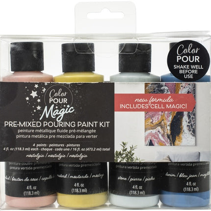 PINTURA METALICA PREMEZCLADA NOSTALGIA MAGIC 4PZ