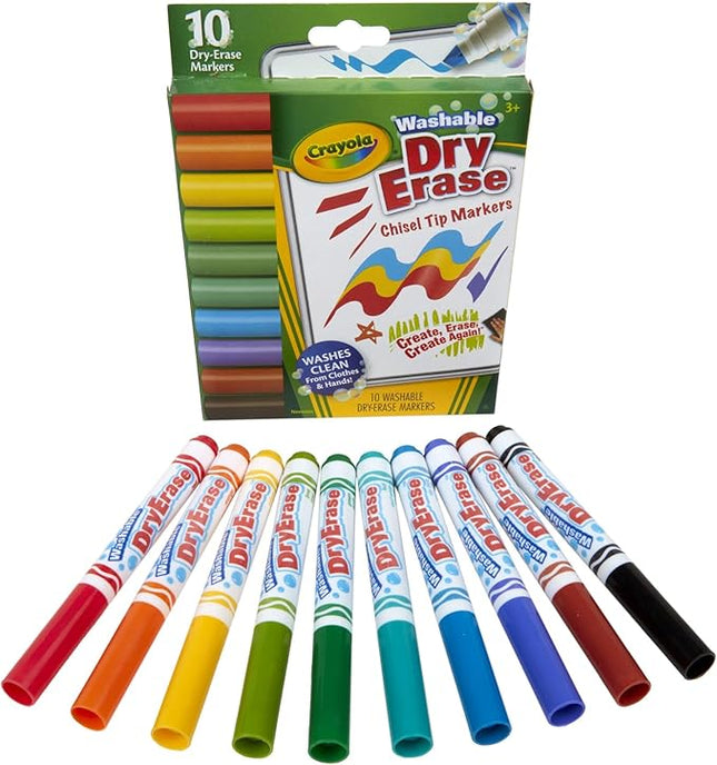 MARCADORES DRY ERASER CRAYOLA 10CLRS