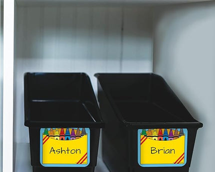 NAME TAGS CRAYON BOX