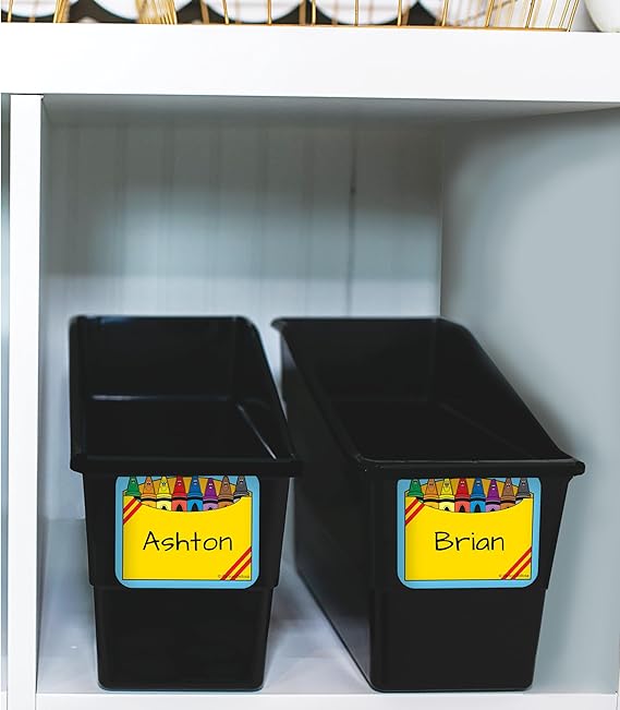 NAME TAGS CRAYON BOX