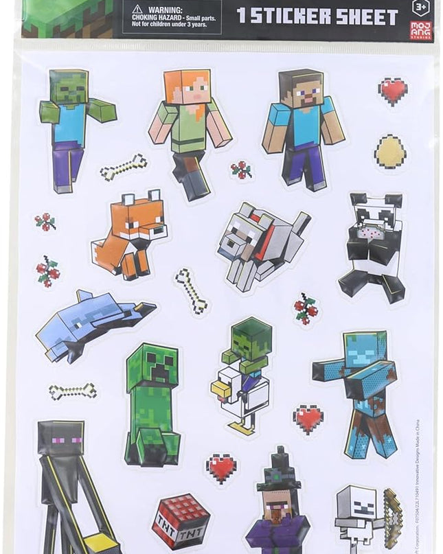 STICKERS MINECRAFT RAISED