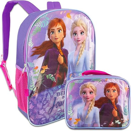MOCHILA 16" CON LONCHERA FROZEN