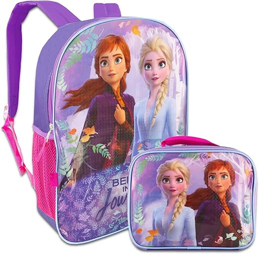MOCHILA 16" CON LONCHERA FROZEN
