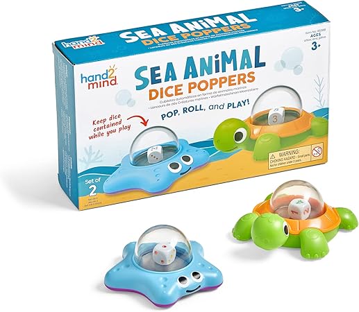 JUEGO SEA ANIMAL DICE POPPERS