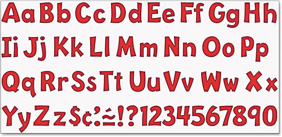 LETRAS  #4 ROJAS PLAYFUL