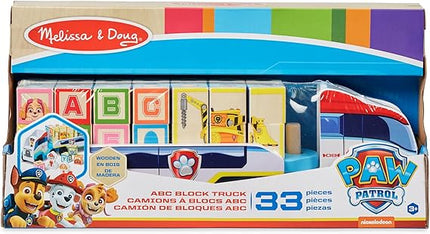 JUGUETE PAW PATROL CAMION CON BLOQUES DE MADERA