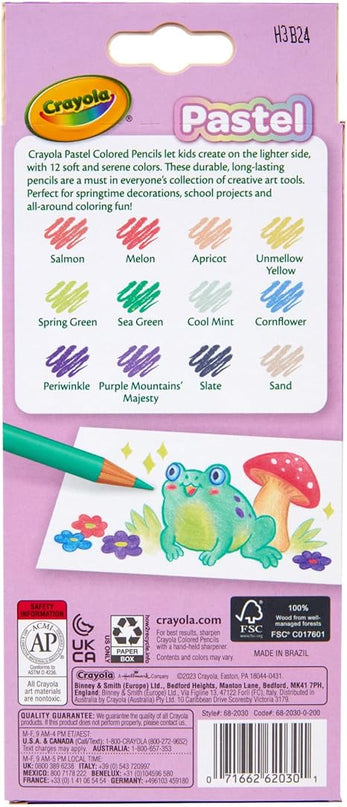 COLORES PASTEL CRAYOLA 12CLRS