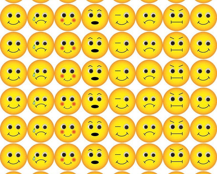 STICKERS EMOTICONS 1/2"