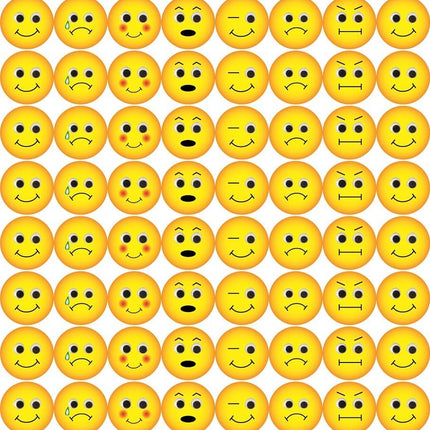 STICKERS EMOTICONS 1/2"