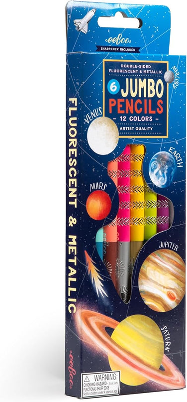 LAPICES OUR PLANETS 6 JUMBO COLOR