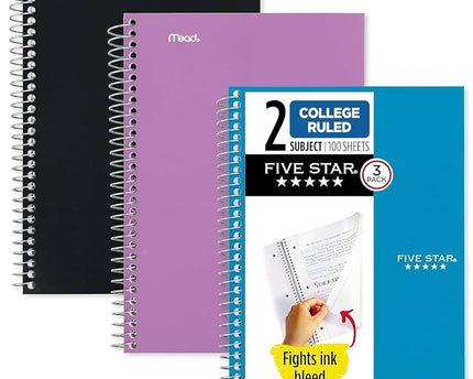CUADERNO ESPIRAL FIVE STAR 2MAT