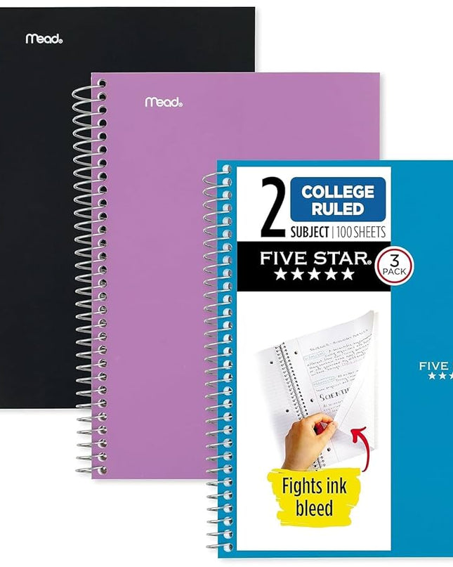 CUADERNO ESPIRAL FIVE STAR 2MAT