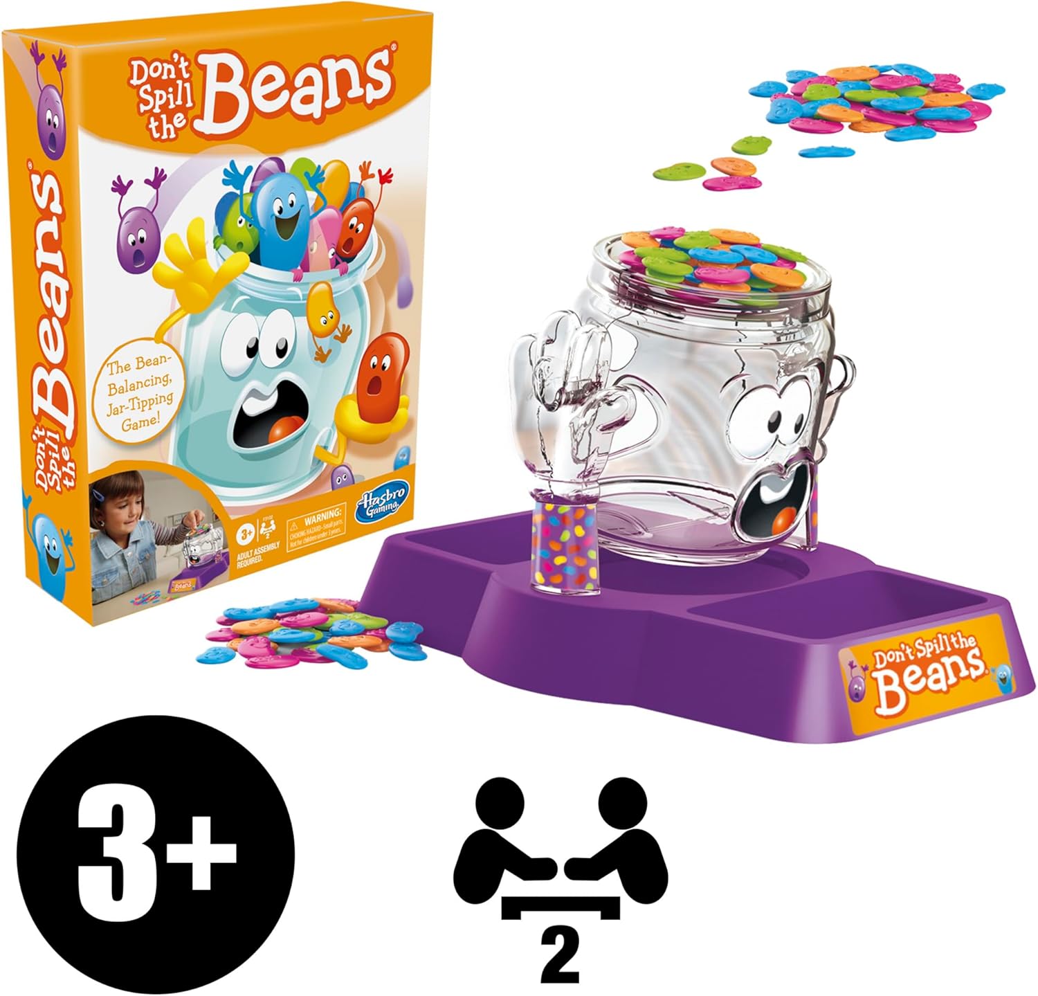 Vintage 1999 Milton Bradley Don't Spill the BeansReplacement Game-No Beans READ Vintage 1999 Milton Bradley Don't Spill the BeansReplacement Game-No Beans READ