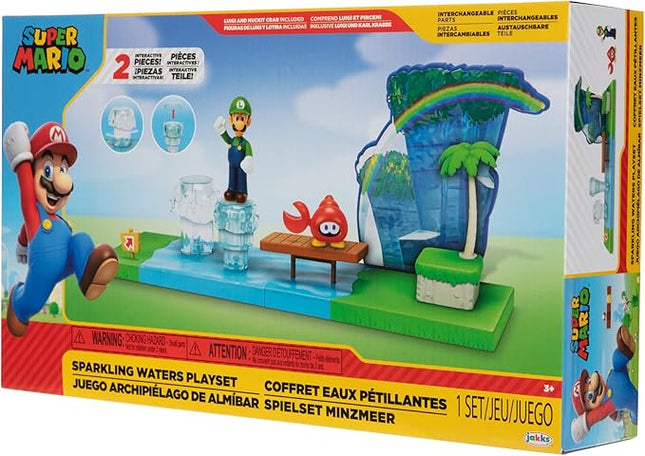 JUGUETE NINTENDO MARIO 2.5" SPARKLING WATERS PLAYSET