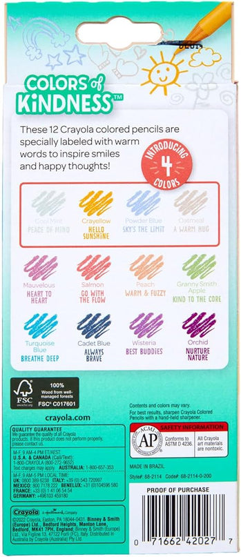 COLORES KINDNESS CRAYOLA 12CLRS