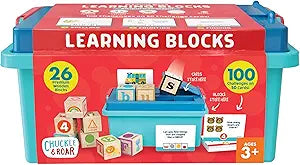 JUEGO DE BLOQUES DE APRENDIZAJE Y TARJETAS DIDÁCTICAS
