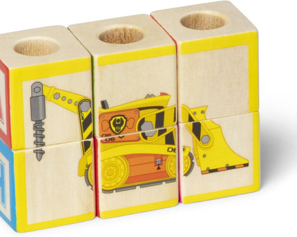 JUGUETE PAW PATROL CAMION CON BLOQUES DE MADERA