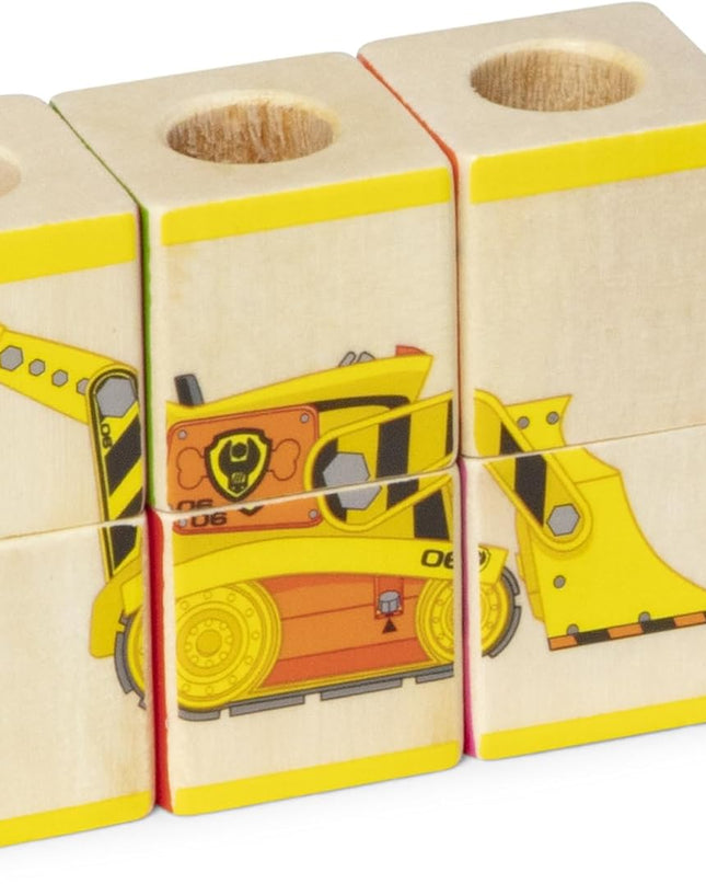 JUGUETE PAW PATROL CAMION CON BLOQUES DE MADERA