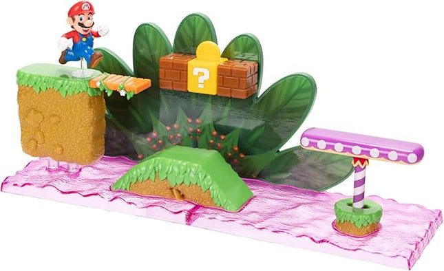 JUGUETE NINTENDO 2.5" 5 FIGURE MARIO WORLD DIORAMA SET