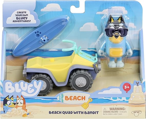JUGUETE BLUEY BEACH SQUAD W/ BANDIT