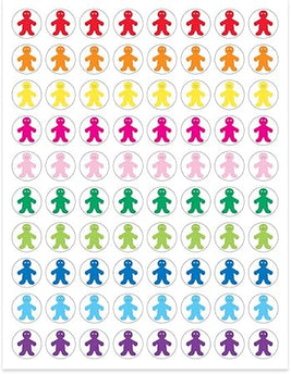 STICKERS RAINBOW PEOPLE 1/2"65