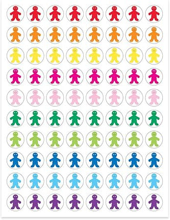STICKERS RAINBOW PEOPLE 1/2"65