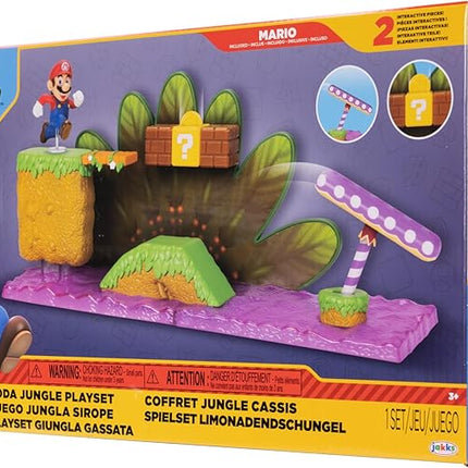 JUGUETE NINTENDO 2.5" 5 FIGURE MARIO WORLD DIORAMA SET