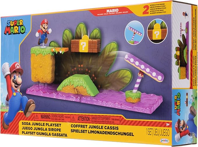 JUGUETE NINTENDO 2.5" 5 FIGURE MARIO WORLD DIORAMA SET