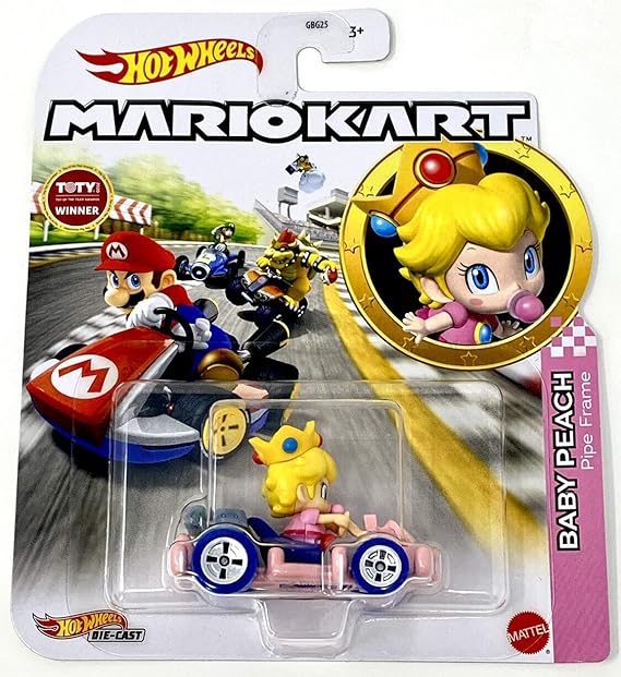 JUGUETE HOT WHEELS MARIO KART BABY PEACH
