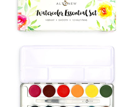 SET DE ACUARELAS ESSENTIAL SET VIBRANT 12 COLORES- ALTENEW